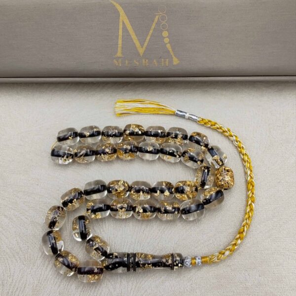 Bakalite Mesbah With Gold Leaves